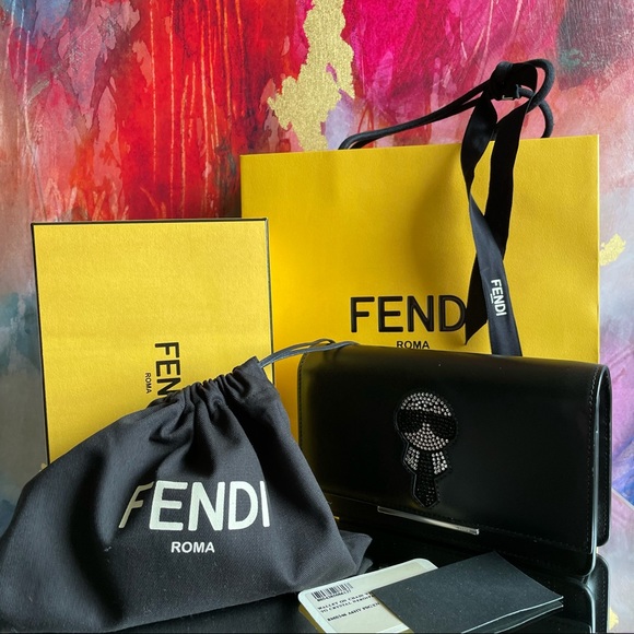 🔥NWT Authentic FENDI Karlito Crossbody with removable chain - Picture 15 of 16